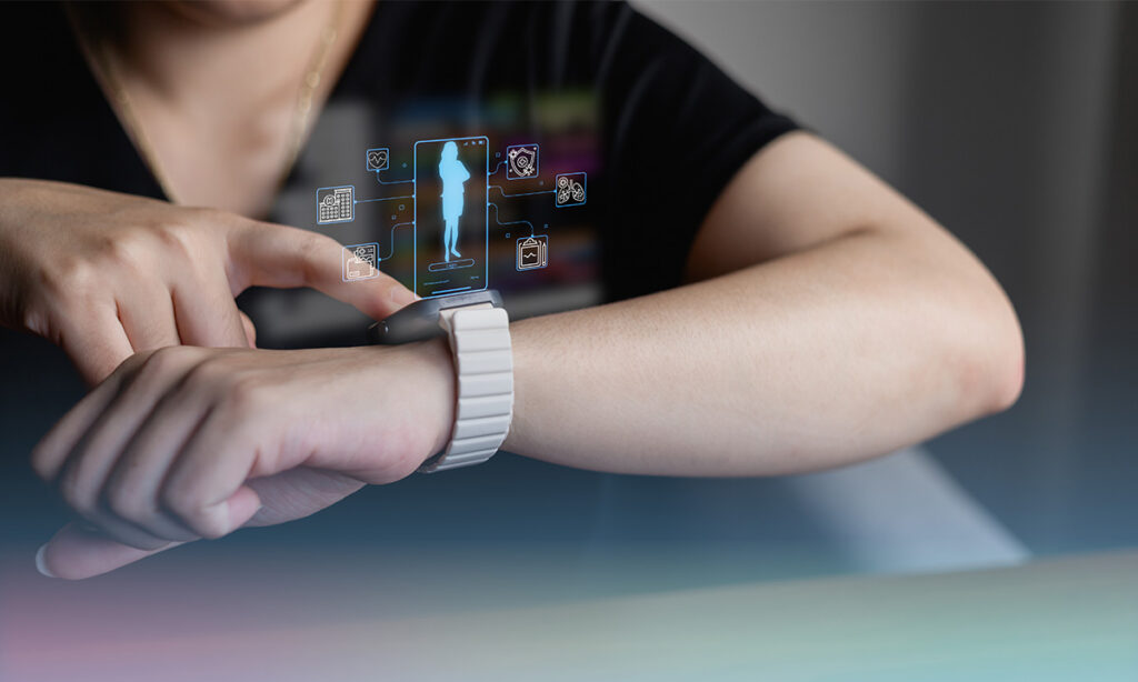 Smartwatch health monitoring technology illustrating the distinction between wellness products and FDA-regulated medical devices.