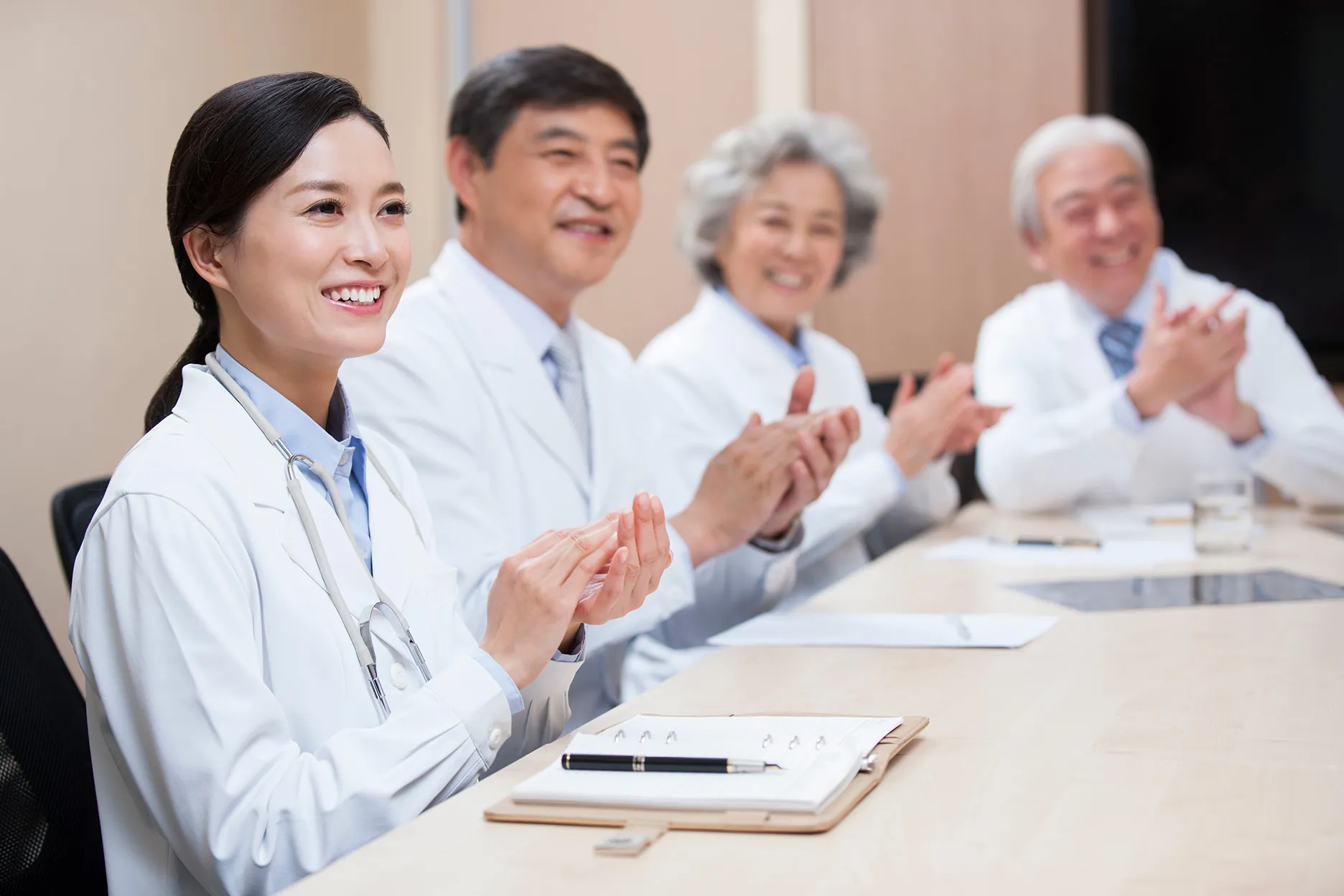 Medical Experts Clapping Rescaled